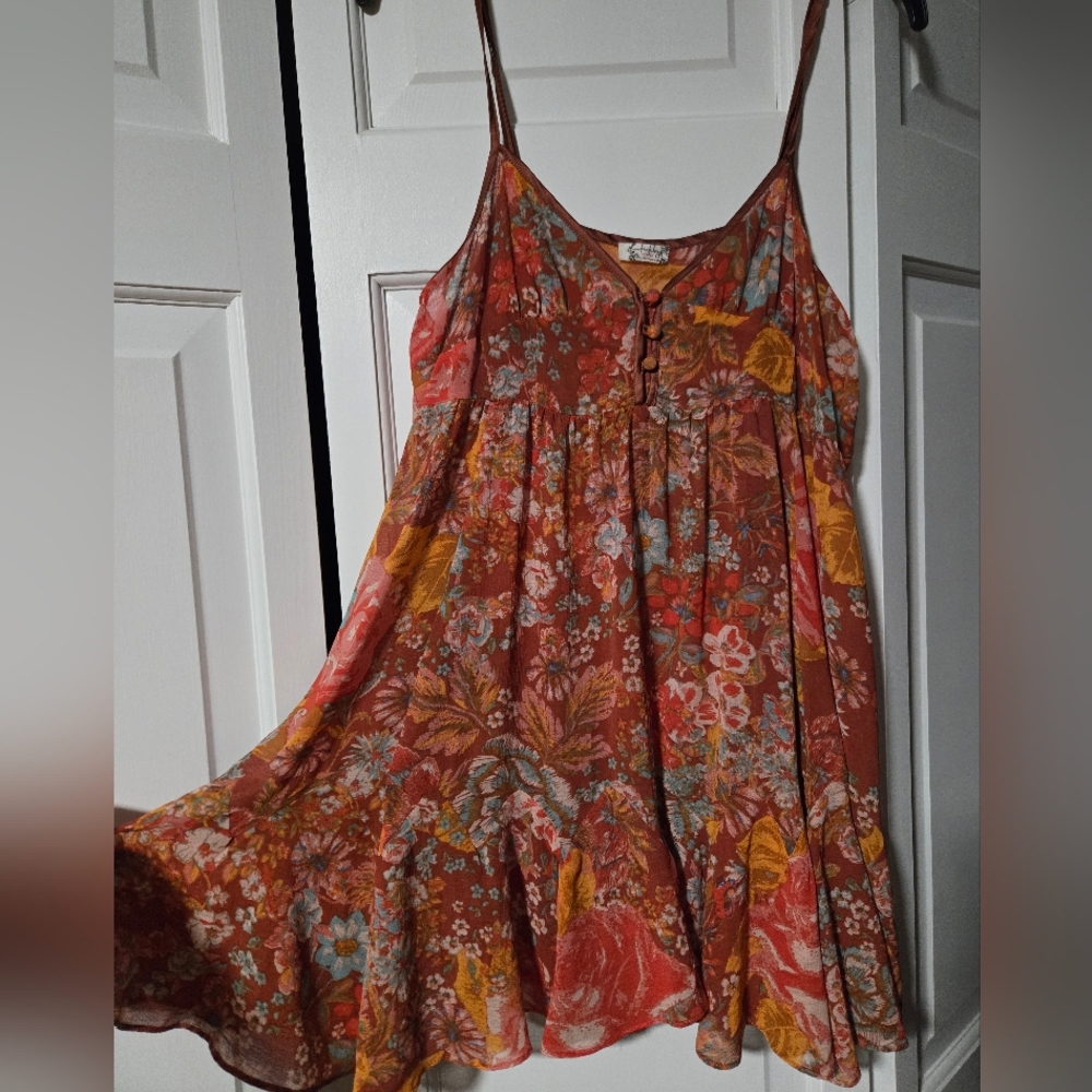 Intimately By Free People Floral Button-Down Dress